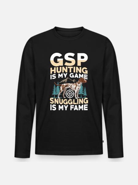 Hunting - Men's Premium Organic Long Sleeve Shirt - black