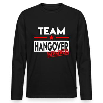 THE END OF AN ERA - Männer Premium Bio Langarmshirt - Schwarz - Vorne - Nico (187cm)
