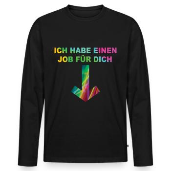 electro Festival - Männer Premium Bio Langarmshirt - Schwarz - Vorne - Nico (187cm)