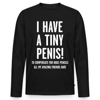 Junggesellenabschied - Männer Premium Bio Langarmshirt - Schwarz - Vorne - Nico (187cm)
