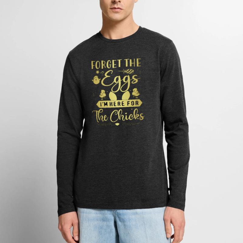 Easter chick Easter Spring Easter Easter Egg Men's Premium Organic Long Sleeve Shirt