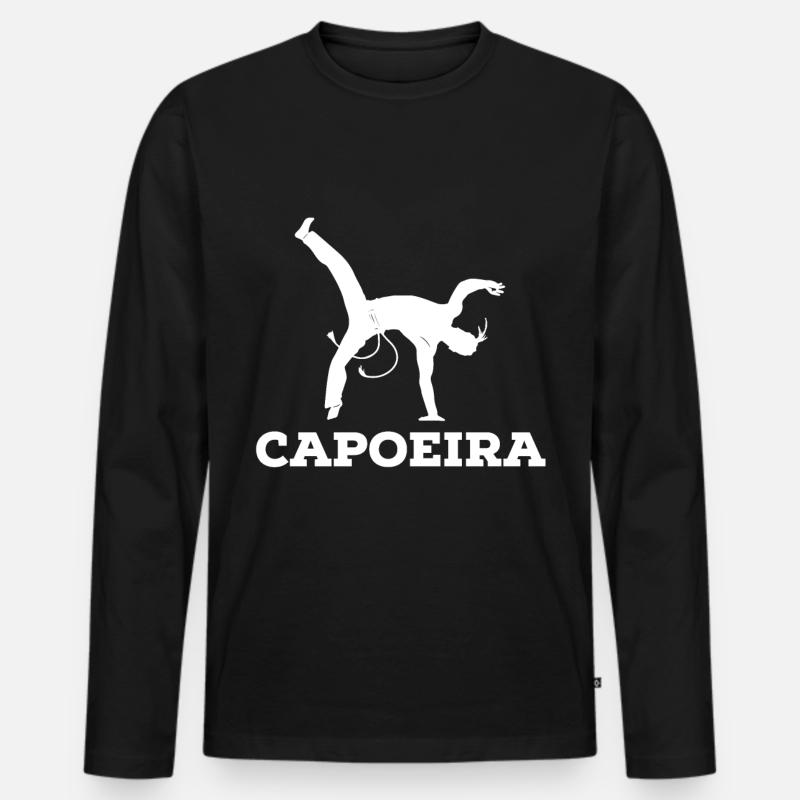 capoeira - Männer Premium Bio Langarmshirt - Schwarz