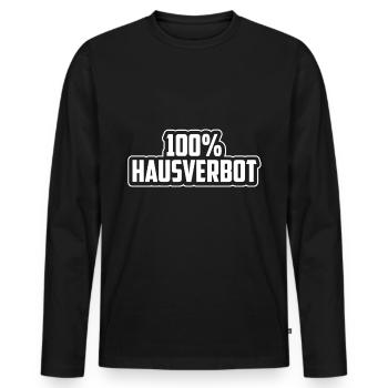 Bouncer Ban Bar Bar Club Disco Gift - Men's Premium Organic Long Sleeve Shirt - black - Front - Nico (187cm)