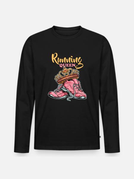 Course princesse course jogging - T-shirt manches longues Premium bio Homme - noir