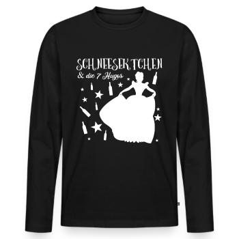 Schneesektchen - Lustiges Fun & Party Shirt für - Männer Premium Bio Langarmshirt - Schwarz - Vorne - Nico (187cm)