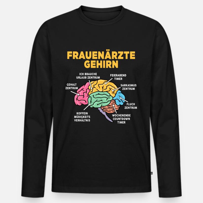 Frauenärzte - Männer Premium Bio Langarmshirt - Schwarz