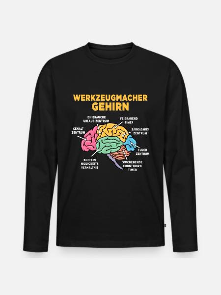 Werkzeugmacher - Männer Premium Bio Langarmshirt - Schwarz