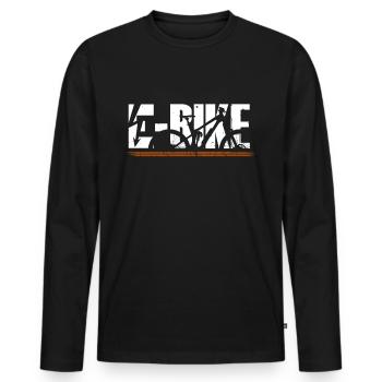 E Bike Electric Bicycle Electric Bicycle E-Bike EBike - Men's Premium Organic Long Sleeve Shirt - black - Front - Nico (187cm)
