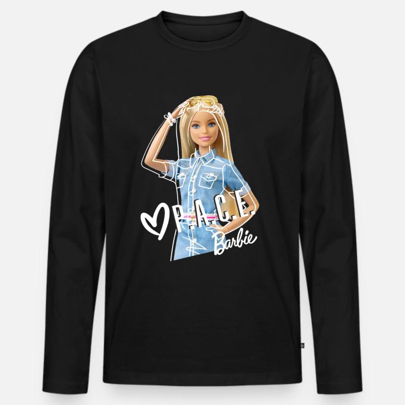 Barbie Positive Attitude Changes Everything - Männer Premium Bio Langarmshirt - Schwarz