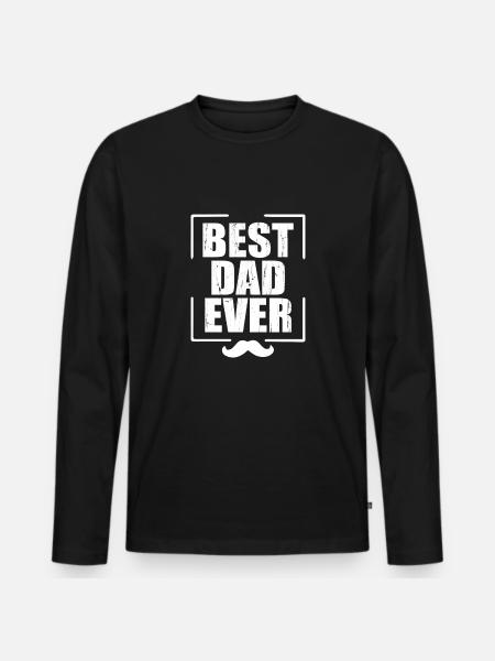 Father's Day - Men's Premium Organic Long Sleeve Shirt - black