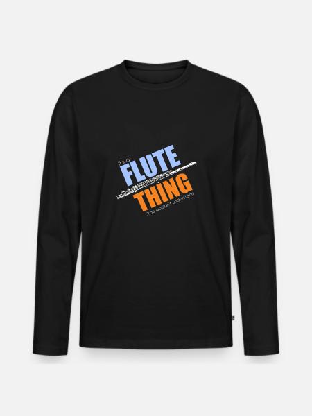 Musik - Männer Premium Bio Langarmshirt - Schwarz