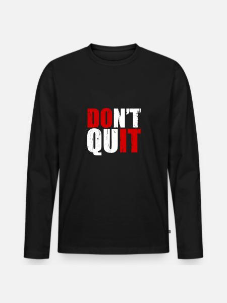 fitness - Men's Premium Organic Long Sleeve Shirt - black