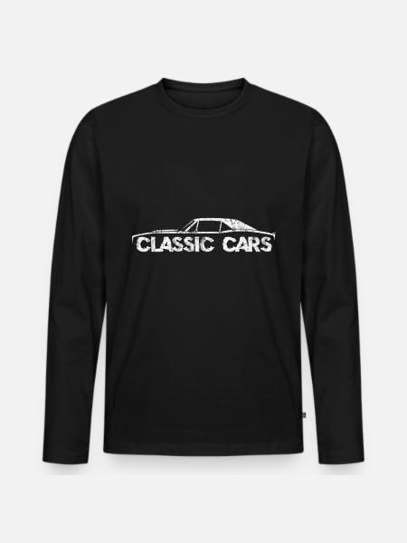 Auto - Männer Premium Bio Langarmshirt - Schwarz