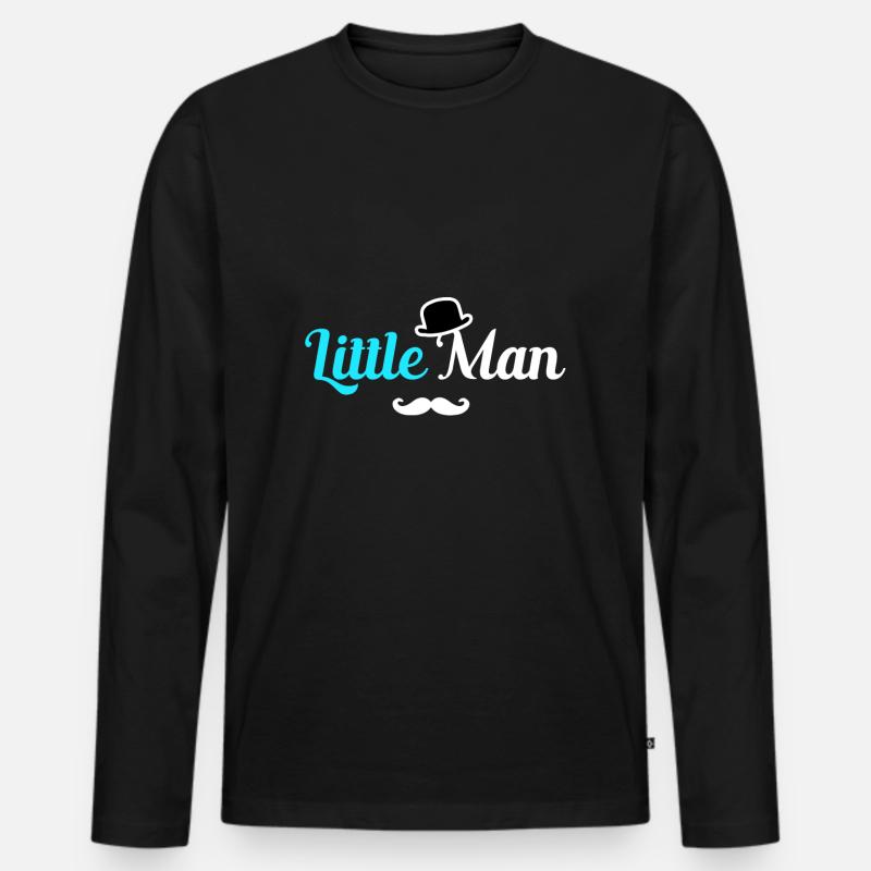 Baby - Männer Premium Bio Langarmshirt - Schwarz