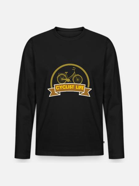 vélo - T-shirt manches longues Premium bio Homme - noir
