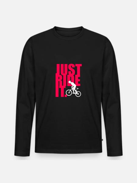 bicycle - Men's Premium Organic Long Sleeve Shirt - black