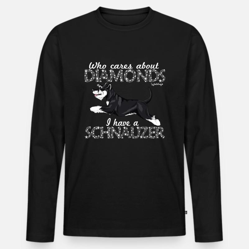 schnaudiamonds4 - Männer Premium Bio Langarmshirt - Schwarz