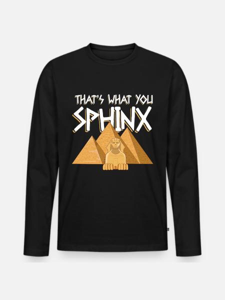 That's What You Sphinx - Männer Premium Bio Langarmshirt - Schwarz