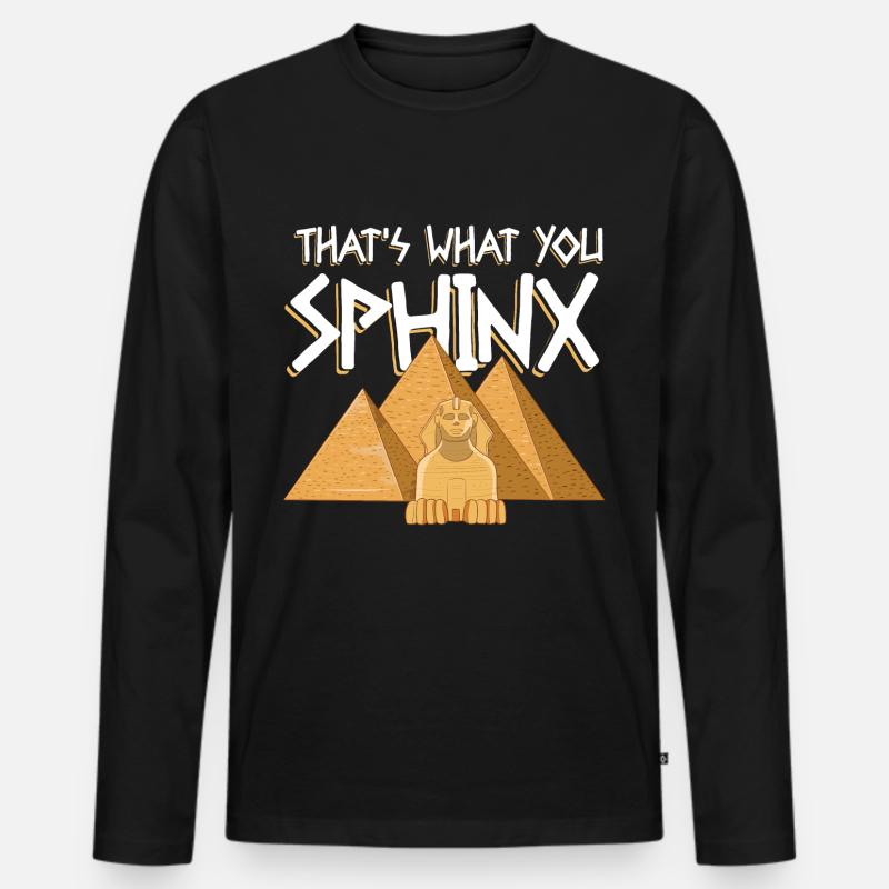 That's What You Sphinx - Männer Premium Bio Langarmshirt - Schwarz