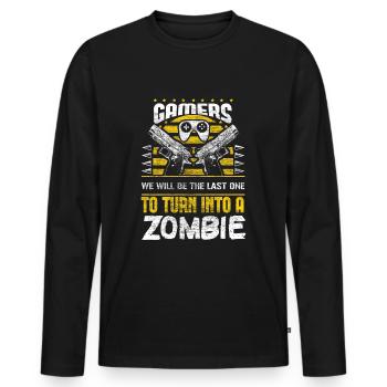 Zombie Apocalypse Weapons Monster - Men's Premium Organic Long Sleeve Shirt - black - Front - Nico (187cm)