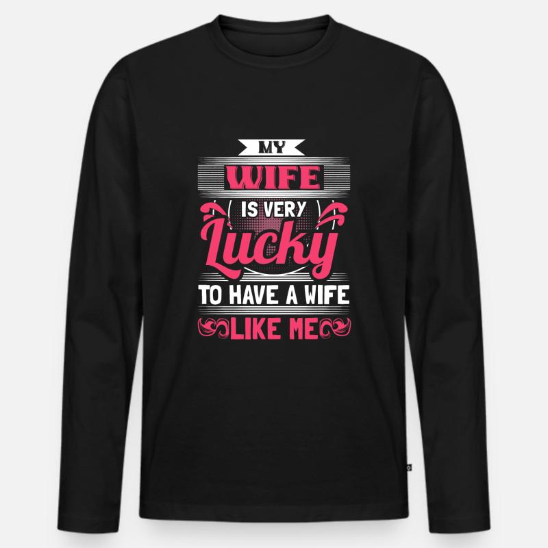 Homo Ehe Lesben Liebe Geschenk - Männer Premium Bio Langarmshirt - Schwarz