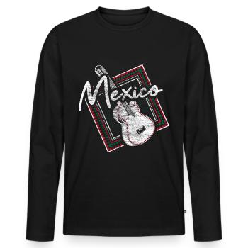 Mexico Mexican State - Men's Premium Organic Long Sleeve Shirt - black - Front - Nico (187cm)