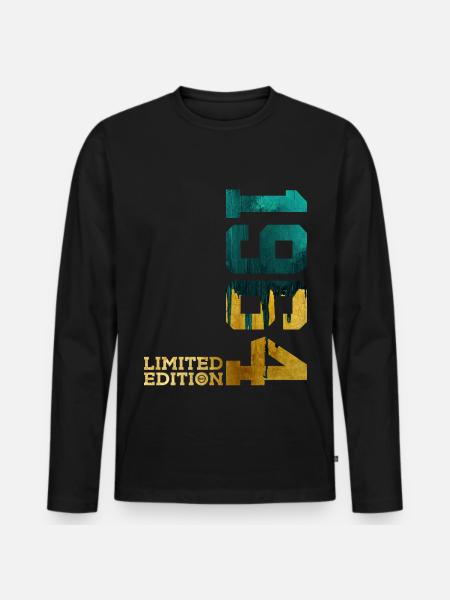 62ND BIRTHDAY LIMITED EDITION 1964 - Men's Premium Organic Long Sleeve Shirt - black