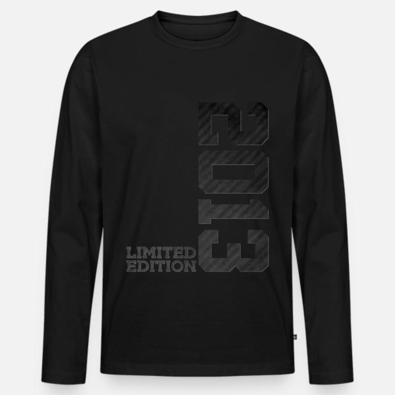 13. GEBURTSTAG LIMITED EDITION 2013 - Männer Premium Bio Langarmshirt - Schwarz