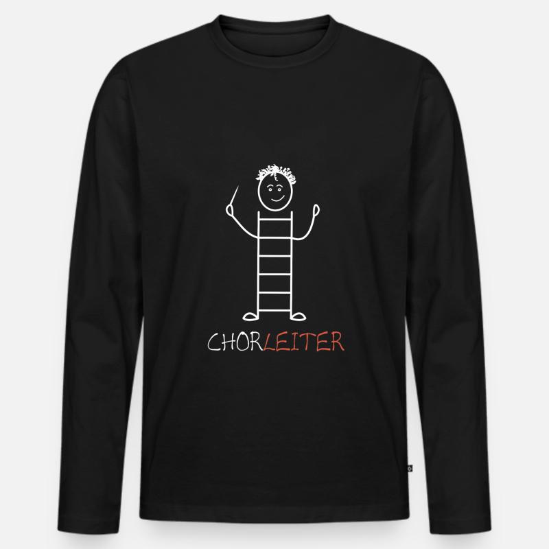 Chorleiter - Männer Premium Bio Langarmshirt - Schwarz