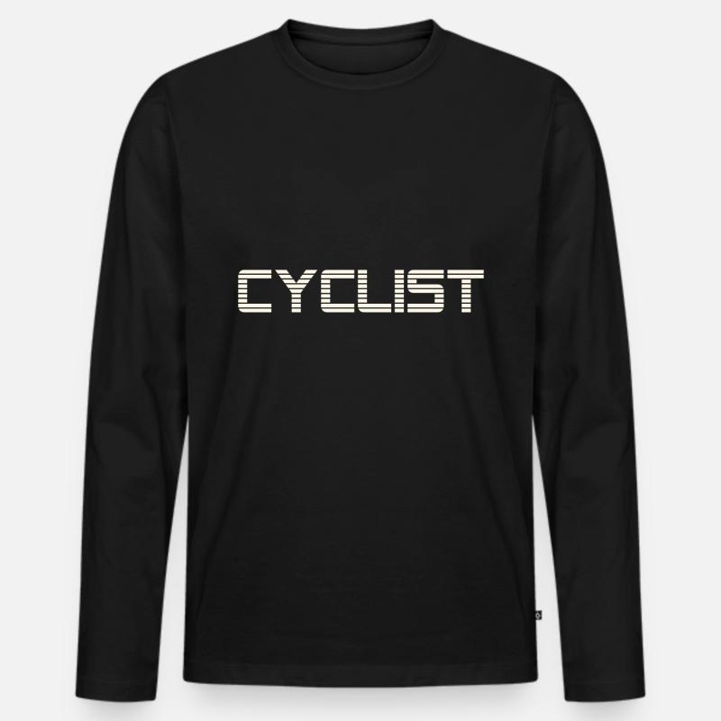Cyclist - Männer Premium Bio Langarmshirt - Schwarz