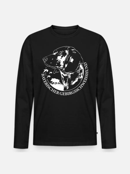 BAYERISCHER GEBIRGSSCHWEIßHUND Jagdhunde Wilsigns - Männer Premium Bio Langarmshirt - Schwarz