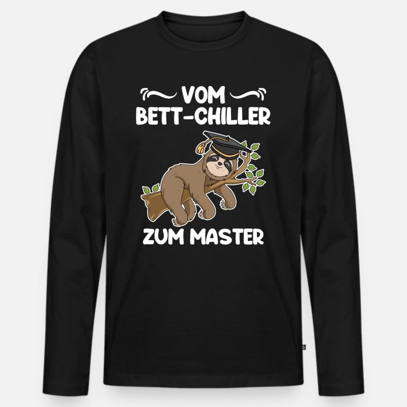 Master 2023 - Männer Premium Bio Langarmshirt - Schwarz
