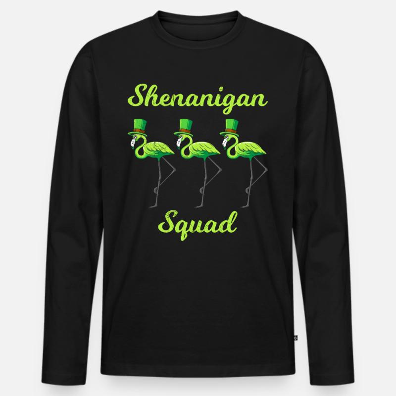 Shenanigans Squad St Patrick’s Day - Männer Premium Bio Langarmshirt - Schwarz