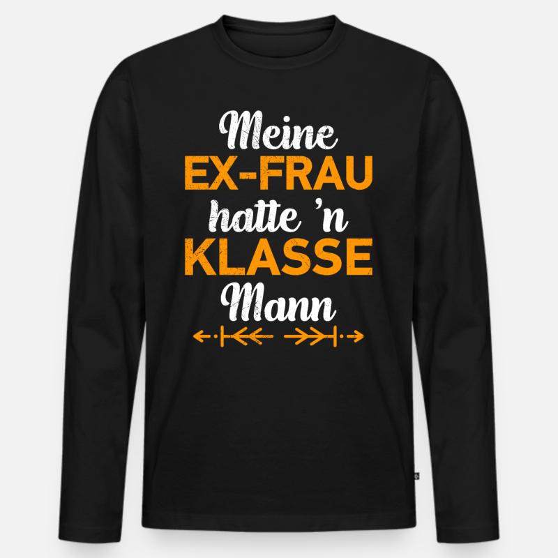 Scheidungsparty Finally Divorced Scheidung - Männer Premium Bio Langarmshirt - Schwarz