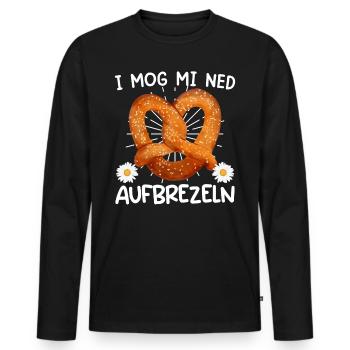 Bayerisch I Mog mi ned Aufbrezeln Deutsche - T-shirt manches longues Premium bio Homme - noir - Devant - Nico (187cm)
