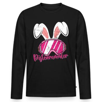 Après-Ski Pistenrammler Skihasen Ski Party - T-shirt manches longues Premium bio Homme - noir - Devant - Nico (187cm)