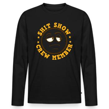 Arbeitskollegen Shit Show Teammitglied Lustiges - Männer Premium Bio Langarmshirt - Schwarz - Vorne - Nico (187cm)