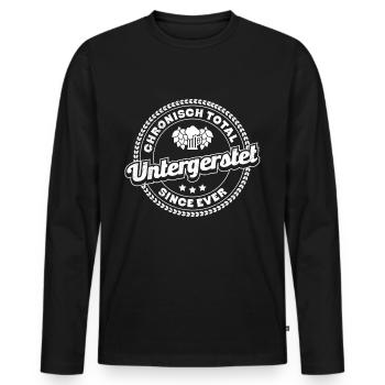 Chronisch Total untergersted Bierzelt Bier - Männer Premium Bio Langarmshirt - Schwarz - Vorne - Nico (187cm)