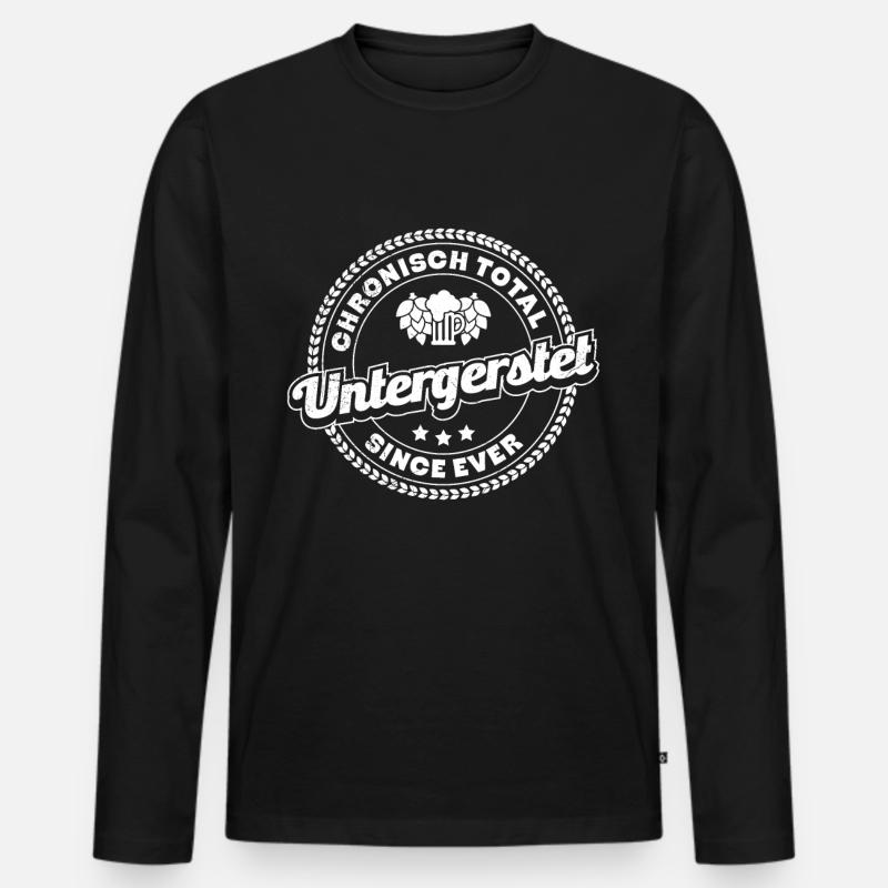 Chronisch Total untergersted Bierzelt Bier - Männer Premium Bio Langarmshirt - Schwarz