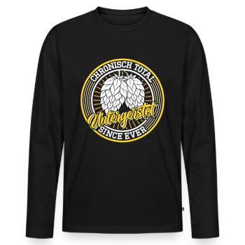 Tente à bière Munich Folk Festival UNTERGERSTET Lustig - T-shirt manches longues Premium bio Homme - noir - Devant - Nico (187cm)