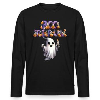 Costume d’Halloween Enfants BOO TIFUL Drôle - T-shirt manches longues Premium bio Homme - noir - Devant - Nico (187cm)