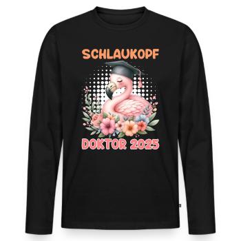 DOKTOR 2025 SCHLAUKOPF Doktorand Lustiges - Männer Premium Bio Langarmshirt - Schwarz - Vorne - Nico (187cm)