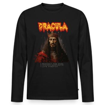Vlad Tepes - Men's Premium Organic Long Sleeve Shirt - black - Front - Nico (187cm)