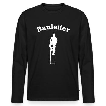 Construction Manager Construction Site Construction Sites Funny - Men's Premium Organic Long Sleeve Shirt - black - Front - Nico (187cm)