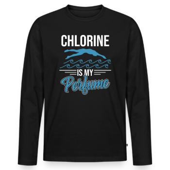 instructeur de natation - T-shirt manches longues Premium bio Homme - noir - Devant - Nico (187cm)