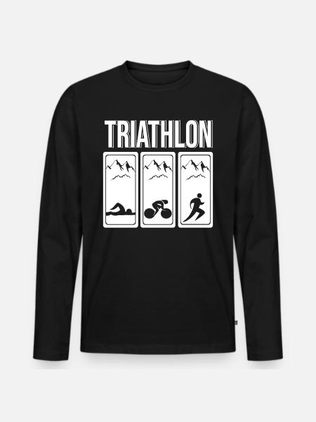 Triathlon Triathlon - T-shirt manches longues Premium bio Homme - noir