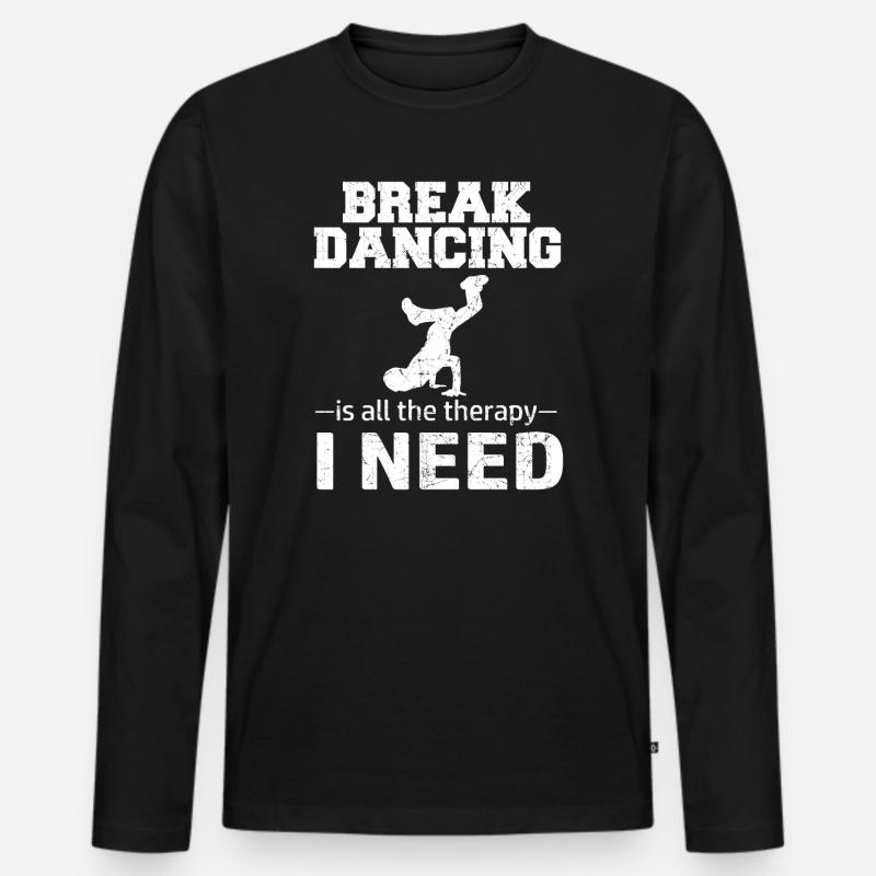 Breakdance BBoy danseuse de breakdance - T-shirt manches longues Premium bio Homme - noir