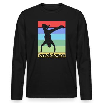 Breakdance Breakdancing - Männer Premium Bio Langarmshirt - Schwarz - Vorne - Nico (187cm)
