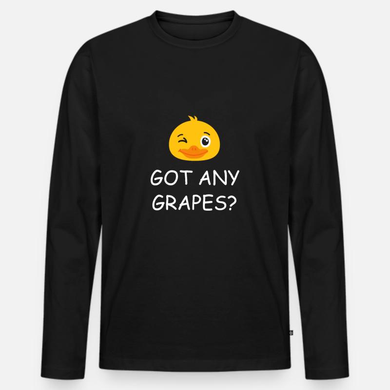 Got Any Grapes 3 - Männer Premium Bio Langarmshirt - Schwarz