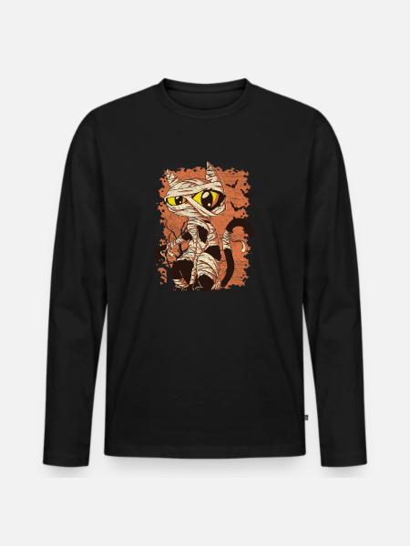 Halloween - Men's Premium Organic Long Sleeve Shirt - black